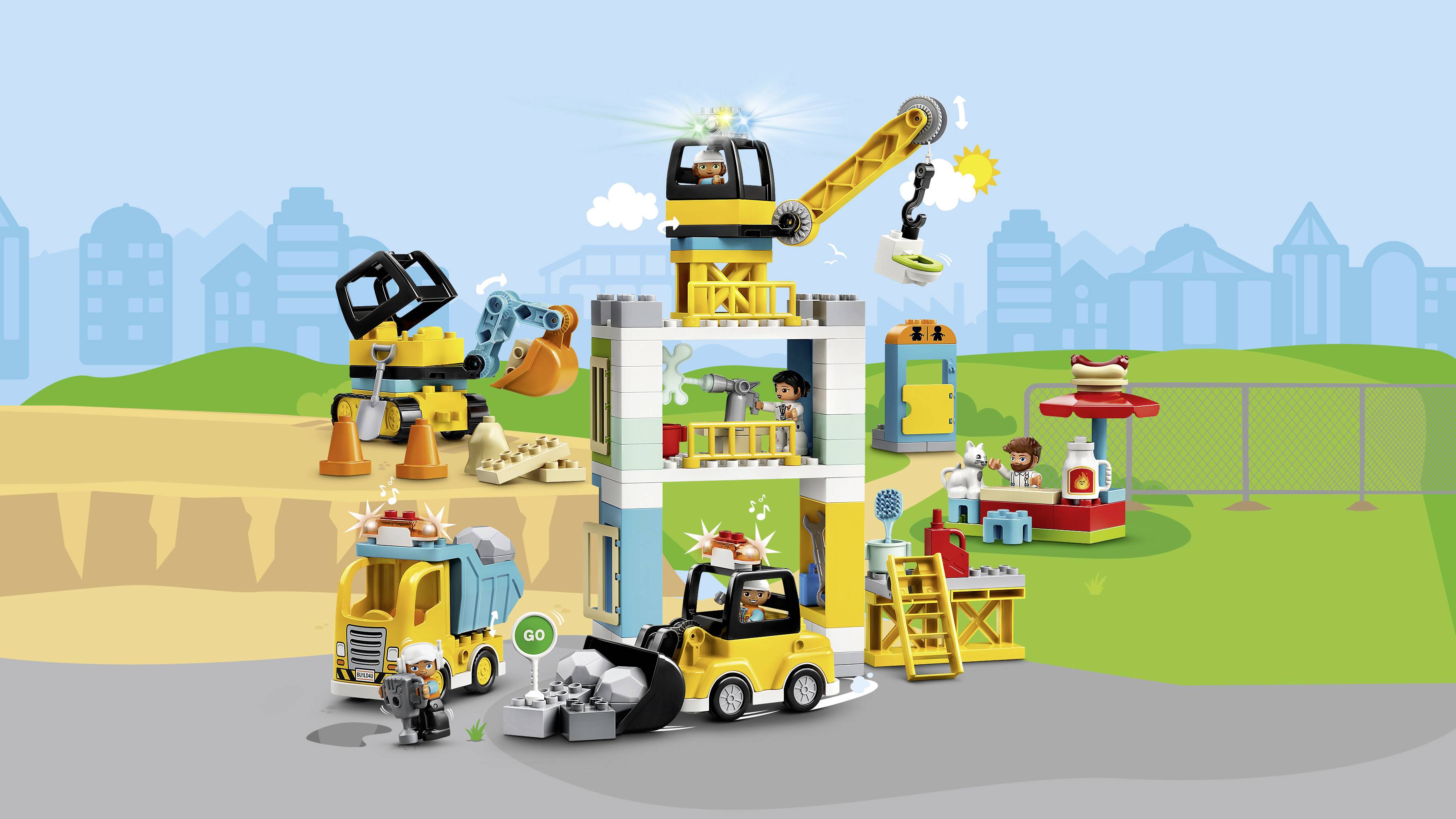 10933 LEGO® DUPLO® Große Baustelle mit Licht und Ton
