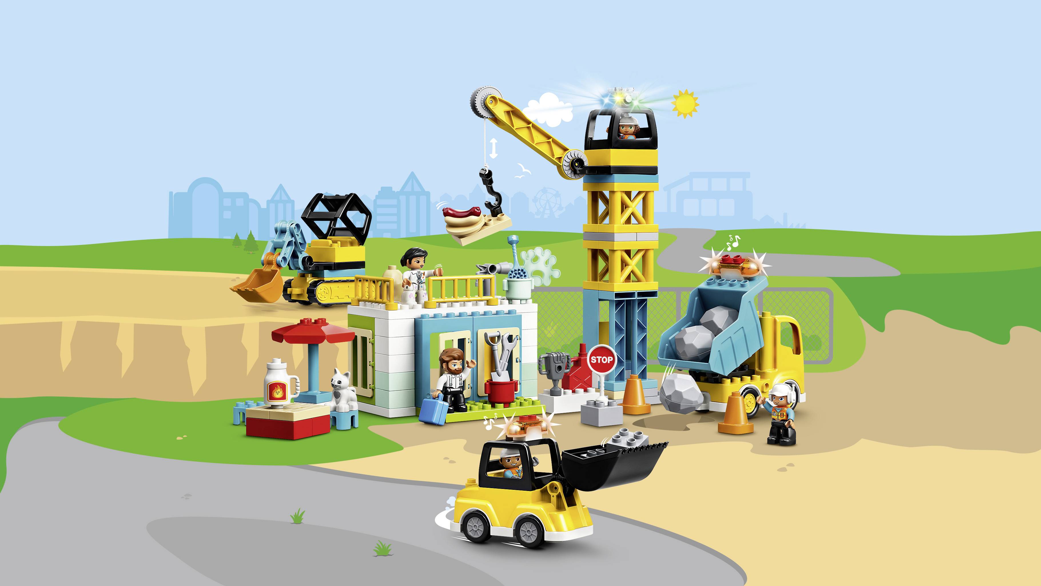 10933 LEGO® DUPLO® Große Baustelle mit Licht und Ton