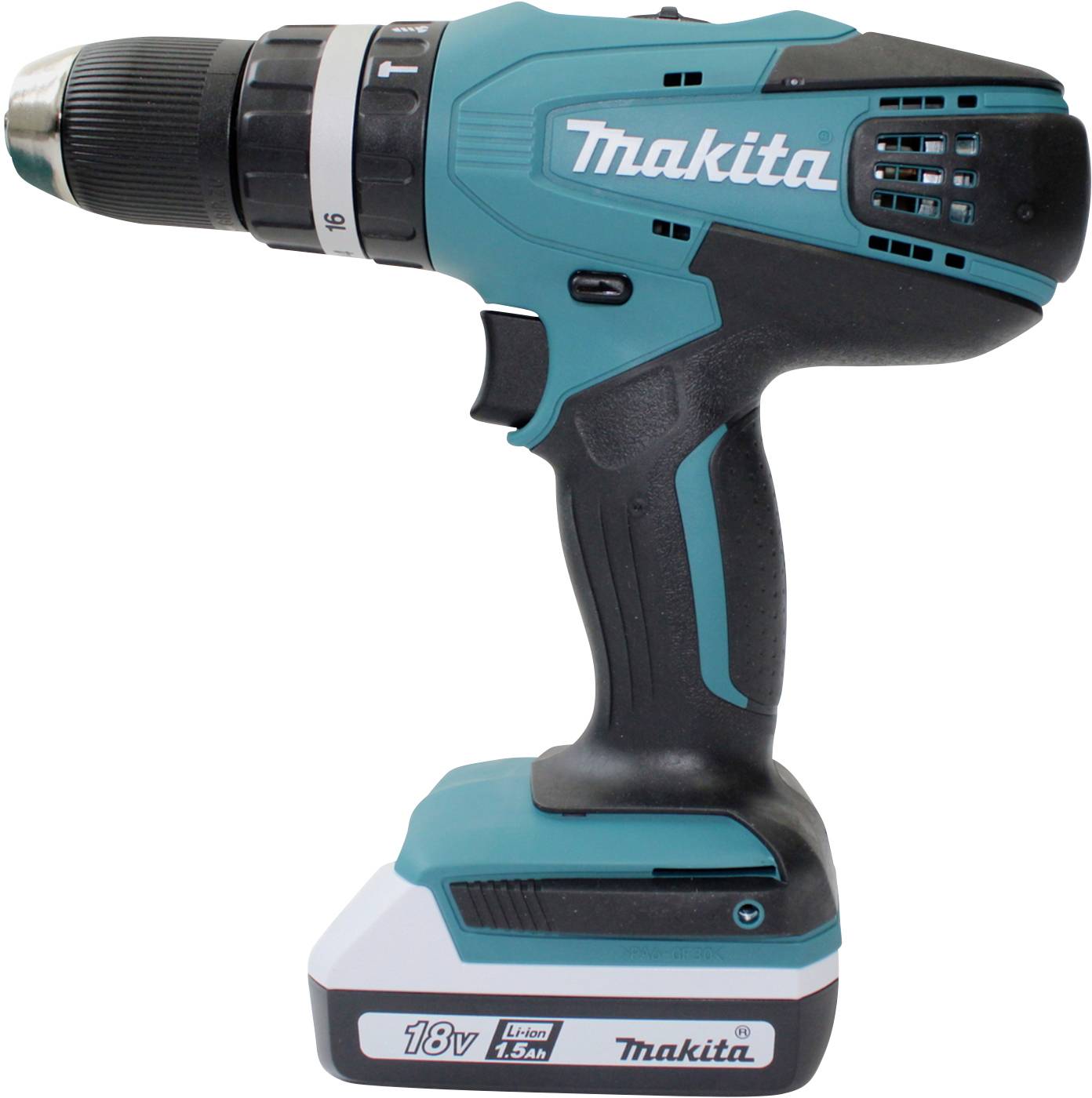 Makita HP457DWEX4 2-Gang-Akku-Schlagbohrschrauber inkl. 2. Akku, inkl. Ladegerät, inkl. Koffer, mit Zubehör