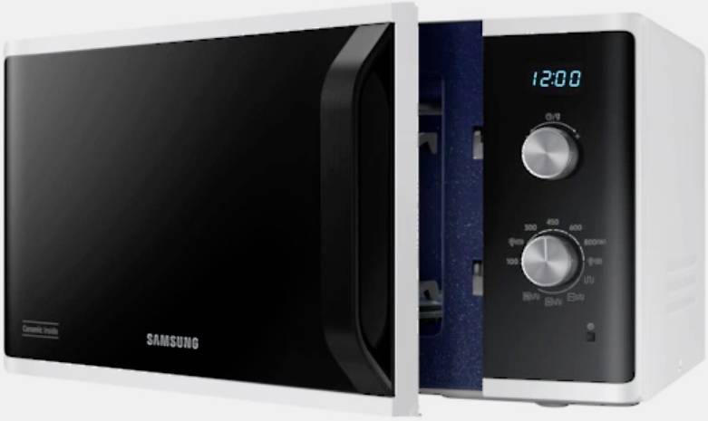 Samsung MG23K3614AW/EG Mikrowelle Weiß 800 W Grillfunktion, kabelgebunden