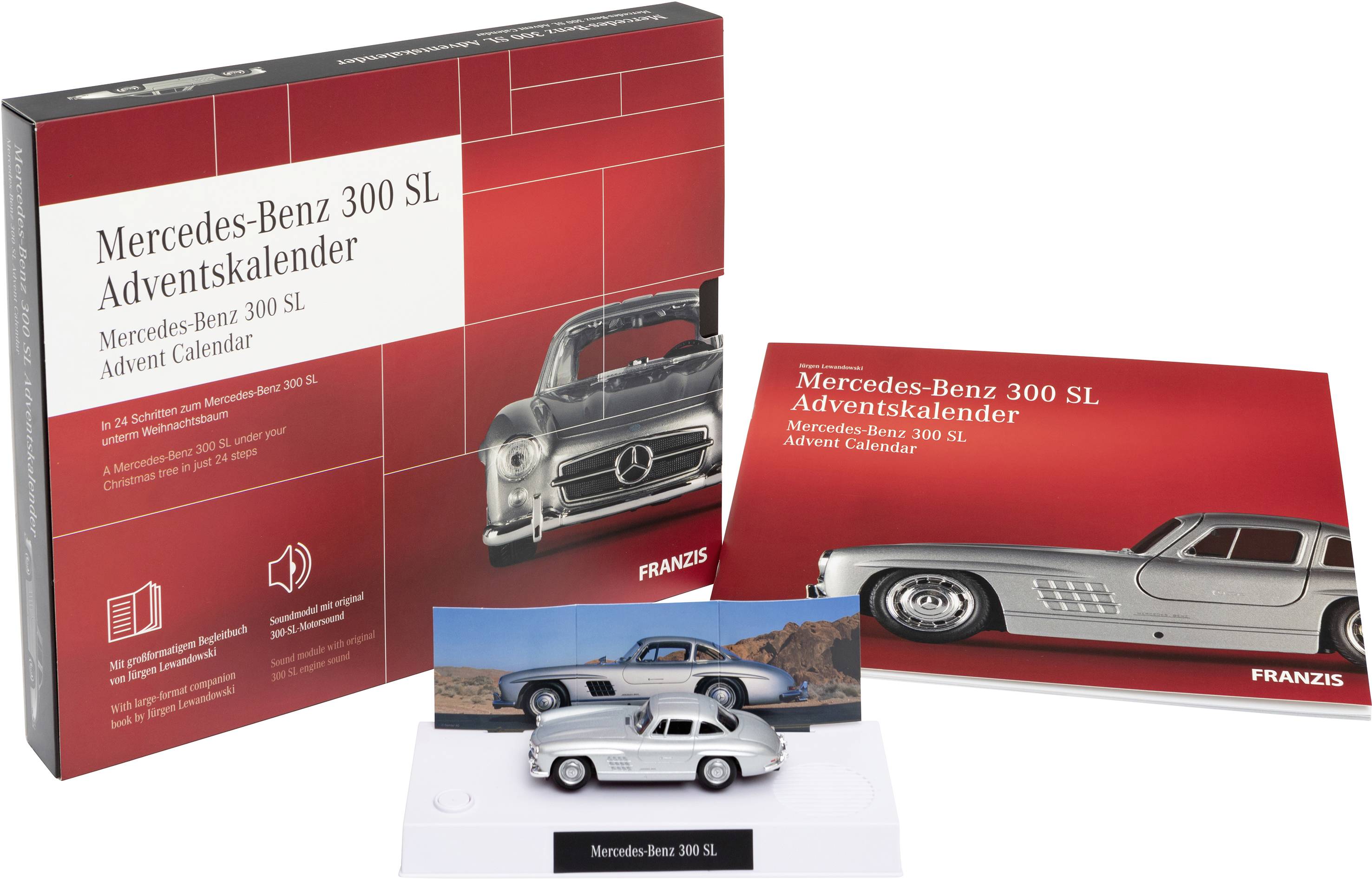 Franzis Verlag Mercedes-Benz 300 SL Mercedes-Benz 300 SL Bausätze, Elektronik, Technik Adventskalender Altersklasse ab 14 Jahre