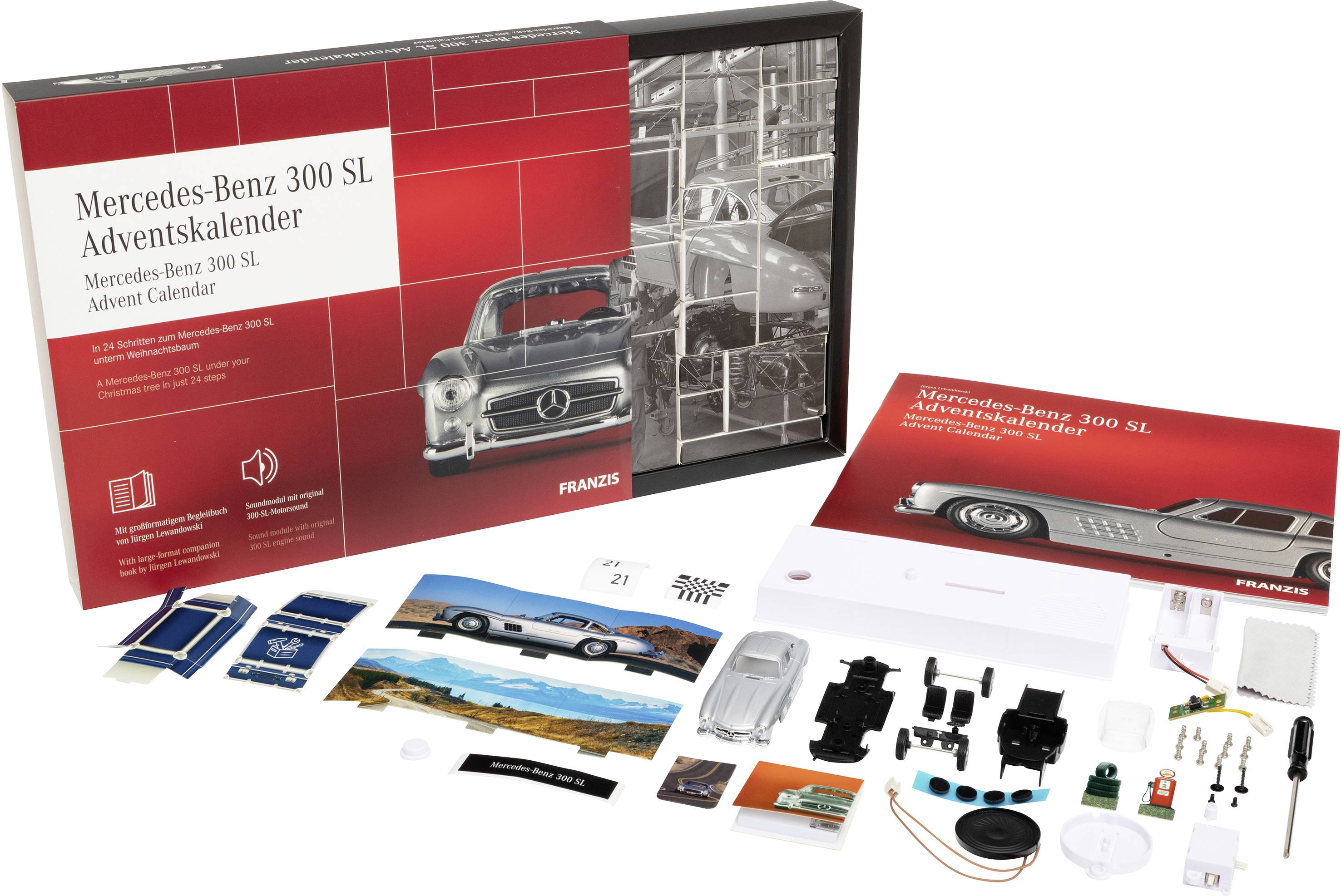 Franzis Verlag Mercedes-Benz 300 SL Mercedes-Benz 300 SL Bausätze, Elektronik, Technik Adventskalender Altersklasse ab 14 Jahre
