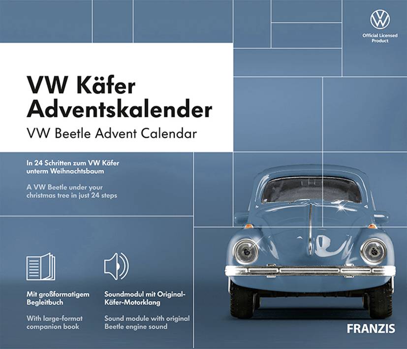 FRANZIS VW Käfer Bausätze Adventskalender Altersklasse ab 14 Jahre