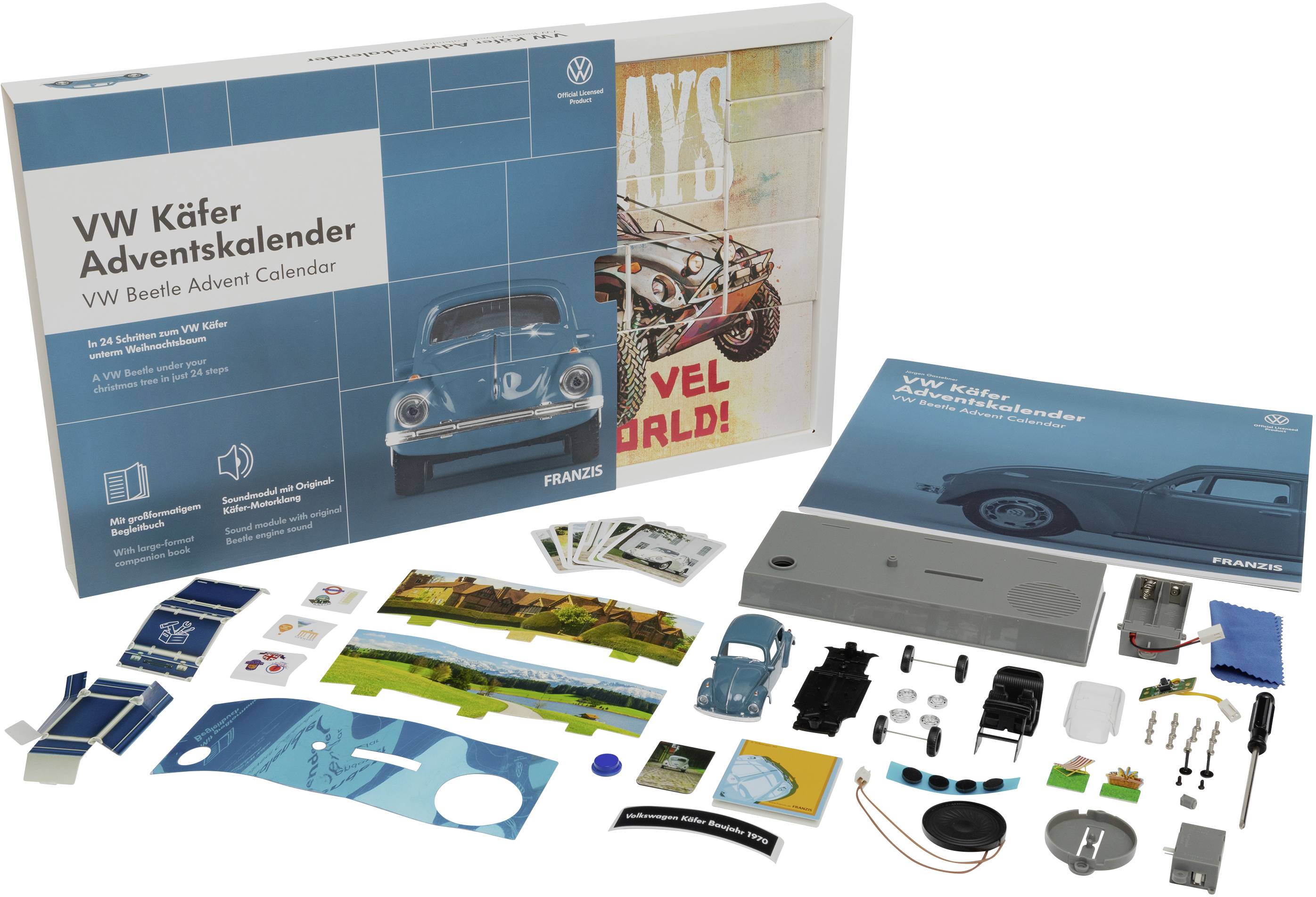 FRANZIS VW Käfer Bausätze Adventskalender Altersklasse ab 14 Jahre