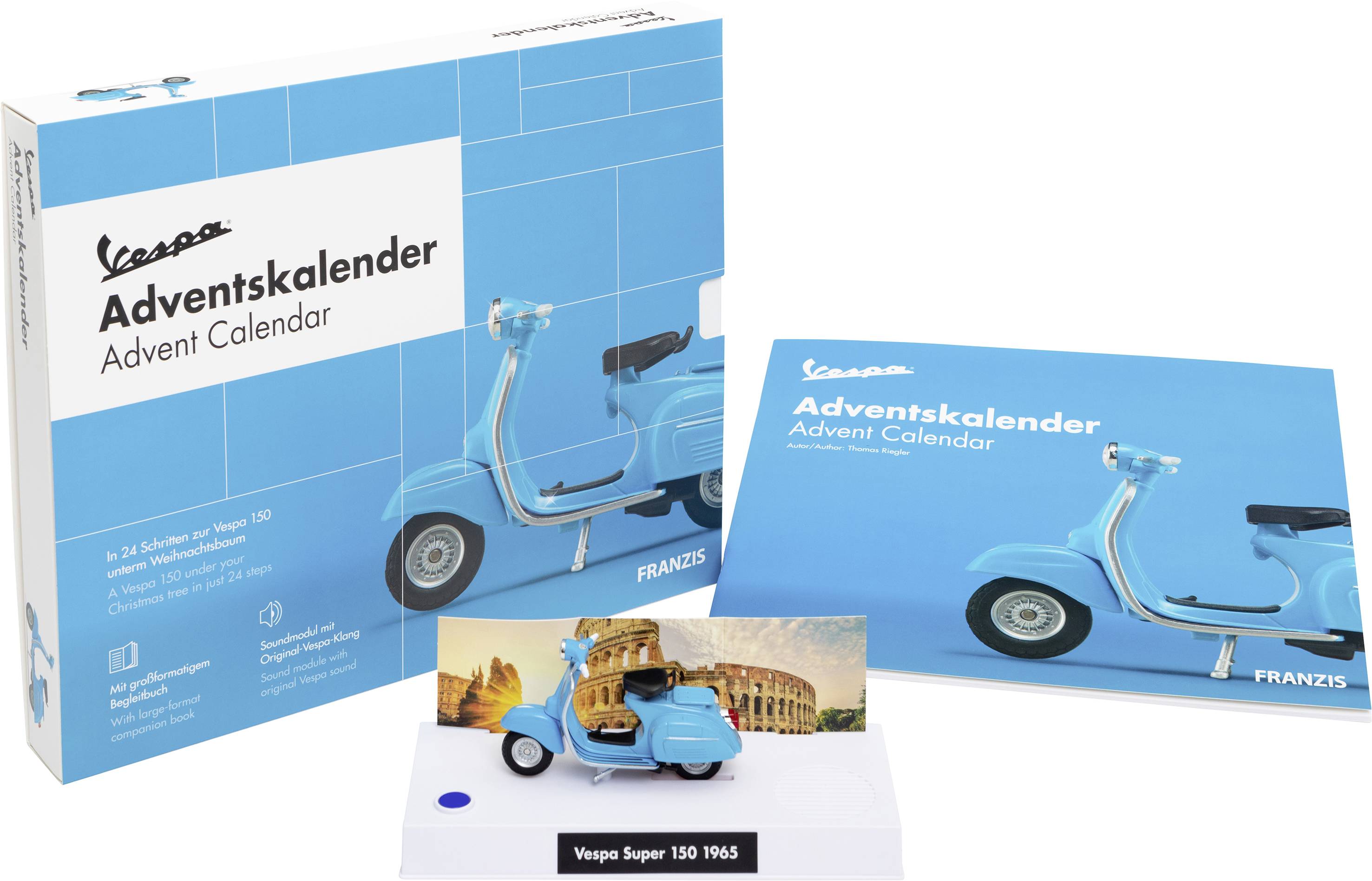Franzis Verlag Vespa Bausätze Adventskalender