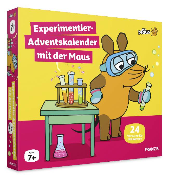 FRANZIS Verlag Mit der Maus Experimentier-Adventskalender mit der Maus Experimente Adventskalender Altersklasse ab 7 Jahre