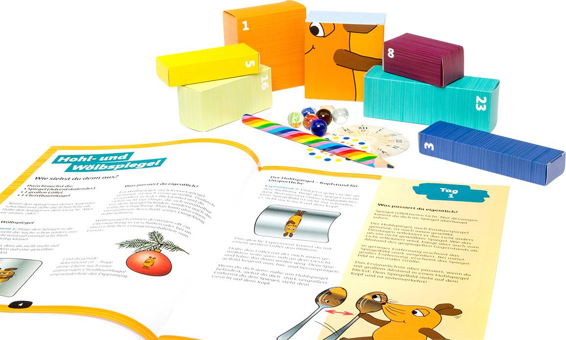 FRANZIS Verlag Mit der Maus Experimentier-Adventskalender mit der Maus Experimente Adventskalender Altersklasse ab 7 Jahre