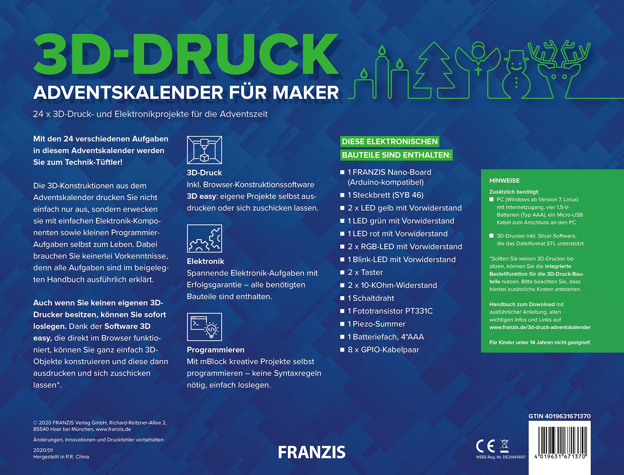 3D-Druck Adventskalender
