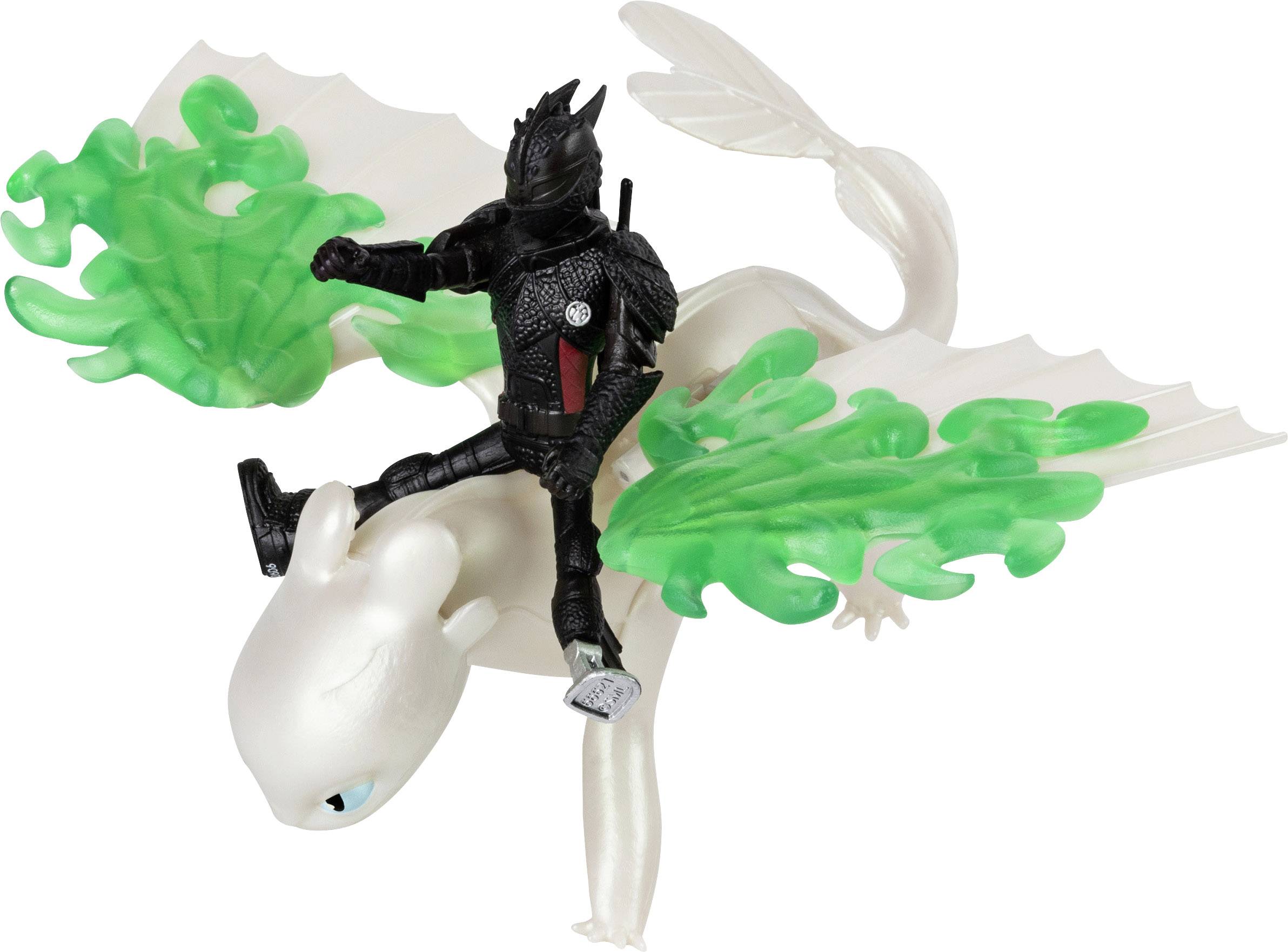 DreamWorks Dragons Legends Evolved, Hicks und Tagschatten, Drache mit Wikingerfigur und Zubehör