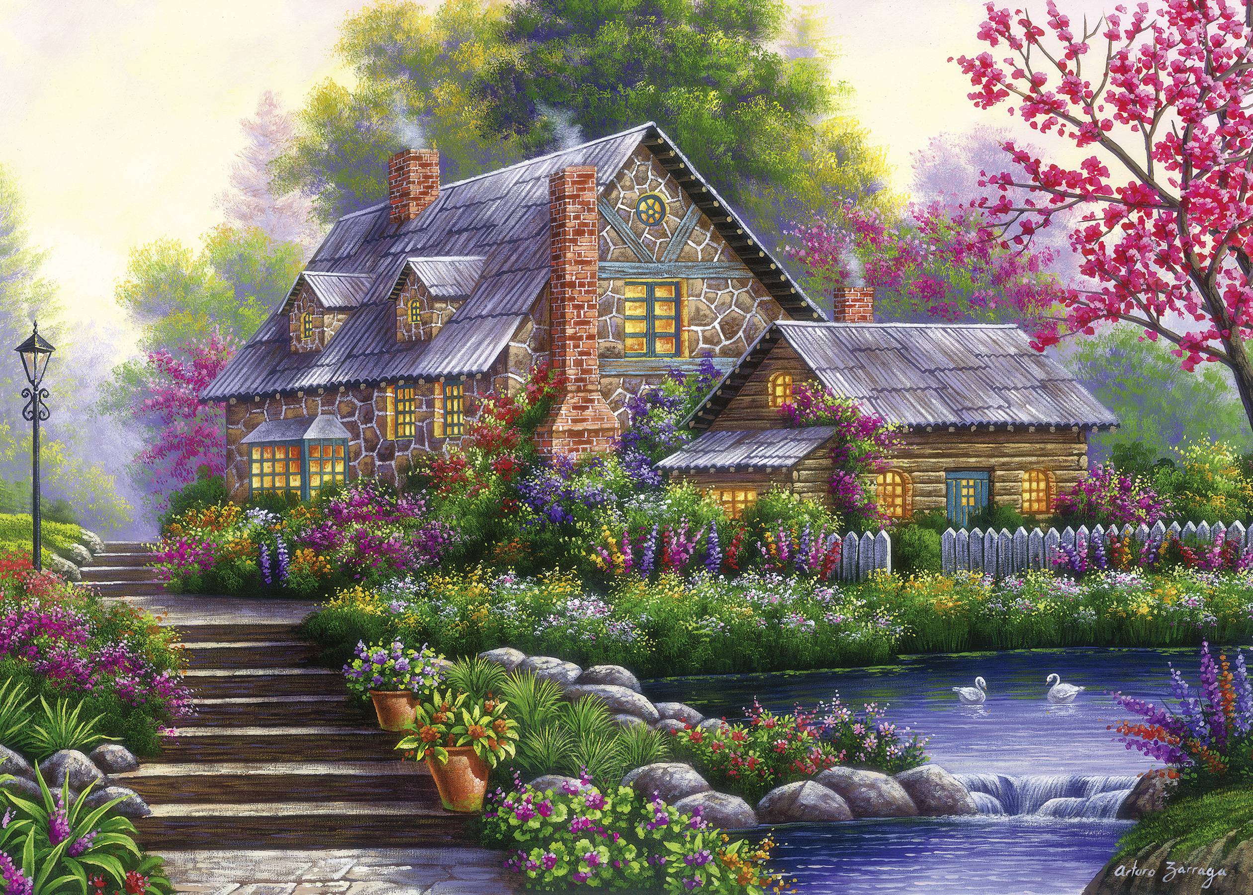 15184 Romantisches Cottage 1000p 1 St.