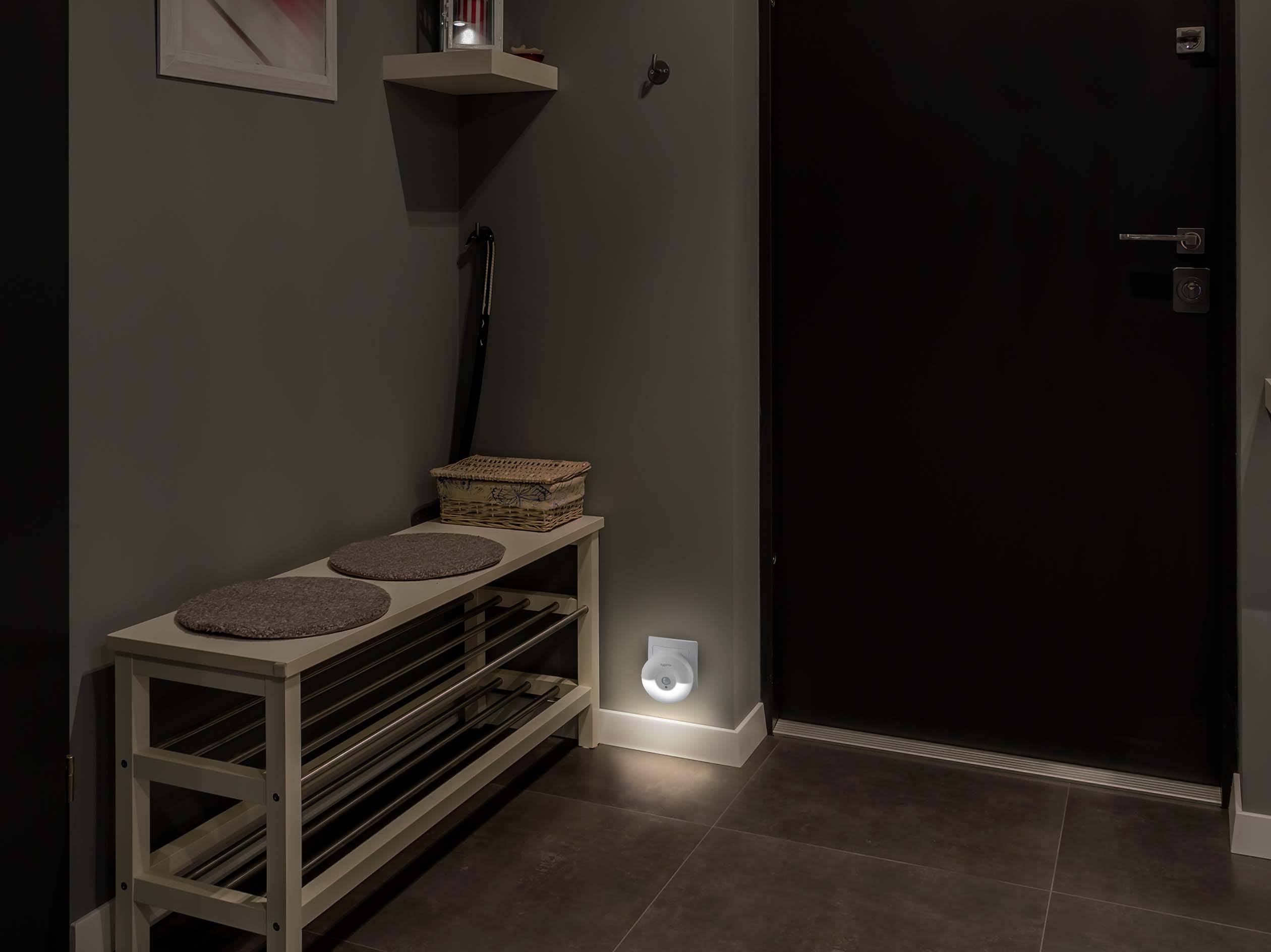 Sygonix SY-4510762 Funkklingel Komplett-Set batterielos, mit Blinklicht, mit Bewegungsmelder, mit Namensschild, mit automatischem