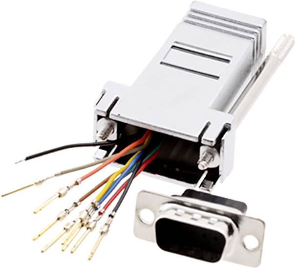 Encitech DA15-PMJ8-M-K-RC D-SUB Adapter D-SUB-Stecker 15pol. - RJ45-Buchse 8p8c 1 St.