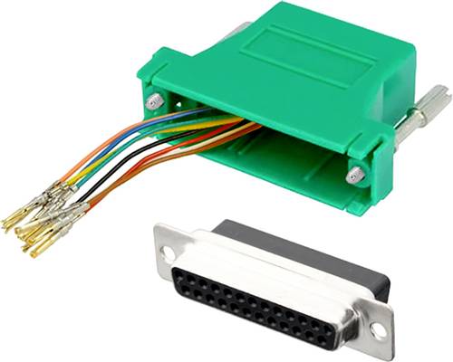 Encitech DA9-SMJ8-K-G-RC D-SUB Adapter D-SUB-Buchse 9pol. - RJ45-Buchse 8p8c 1St.