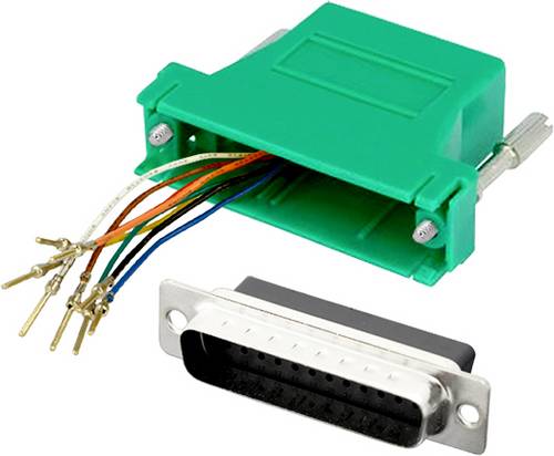 Encitech DA9-PMJ8-K-G-RC D-SUB Adapter D-SUB-Stecker 9pol. - RJ45-Buchse 8p8c 1St.