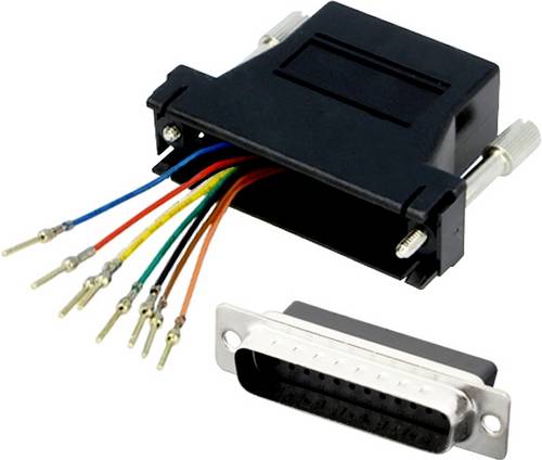 Encitech DA09-PMJ8-K-RC D-SUB Adapter D-SUB-Stecker 9pol. - RJ45-Buchse 8p8c 1St.