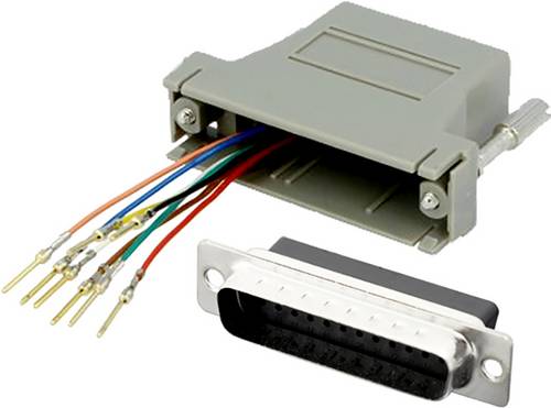 Encitech DA25-PMJ8-K-LG-RC D-SUB Adapter D-SUB-Stecker 25pol. - RJ45-Buchse 8p8c 1St.