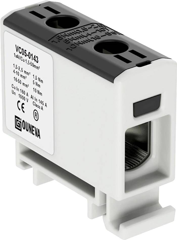 Ouneva Group VC05-0143 Verteilerblock Schrauben Schwarz 1 St.