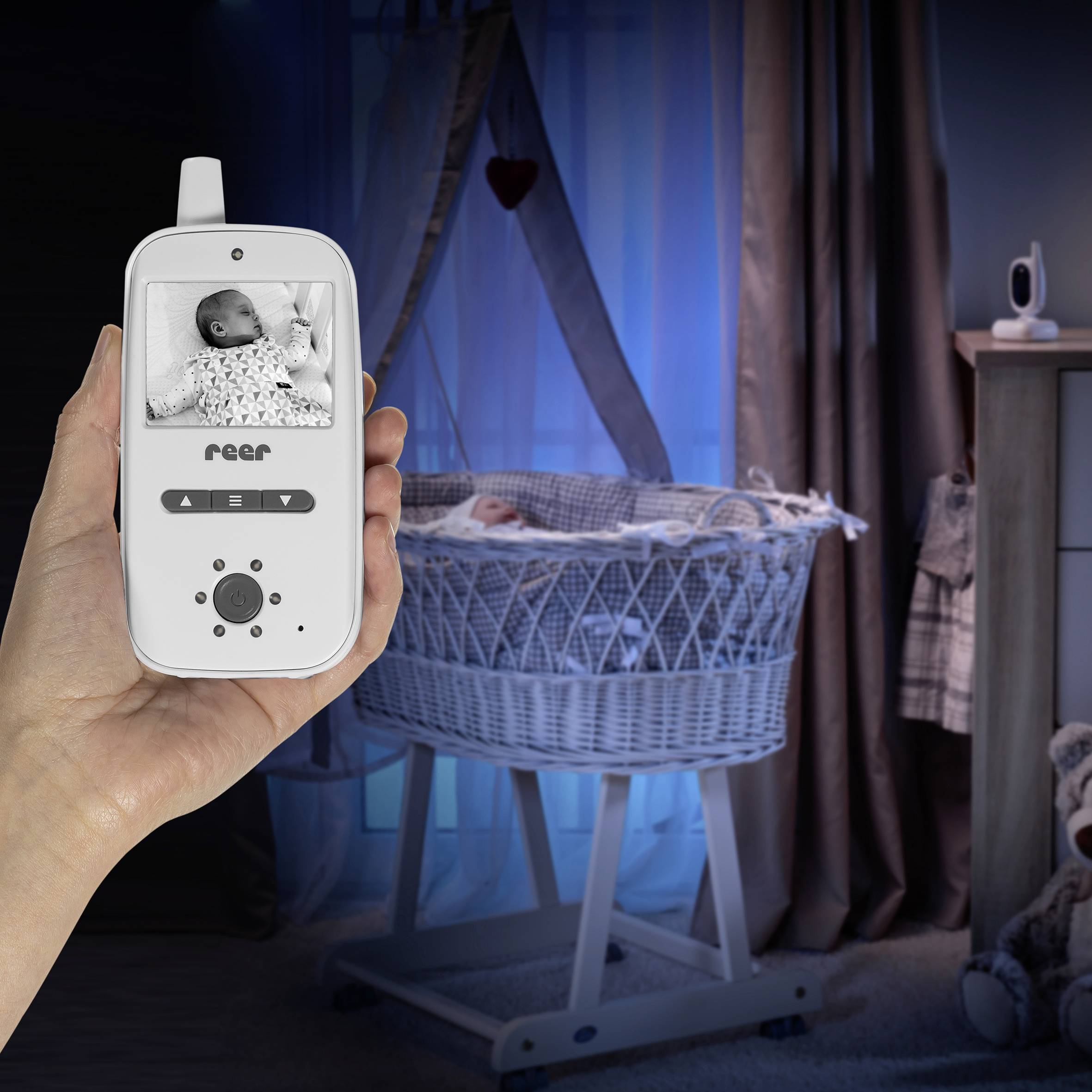 REER 80420 Babyphone mit Kamera Funk 2.4GHz