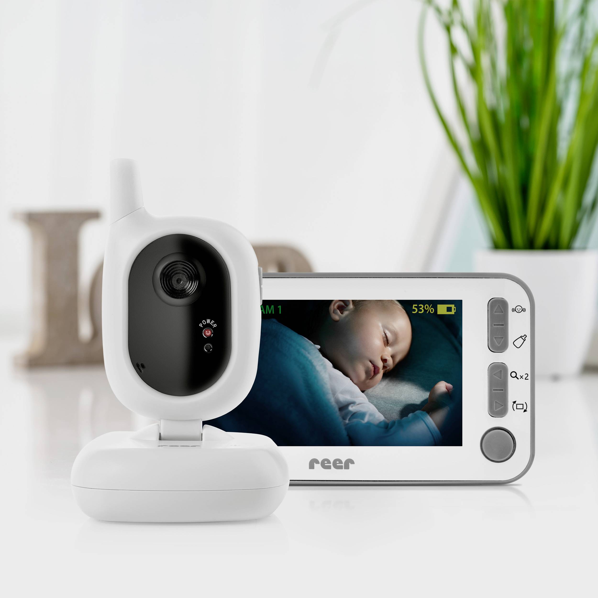 REER 80430 Babyphone mit Kamera Funk 2.4GHz