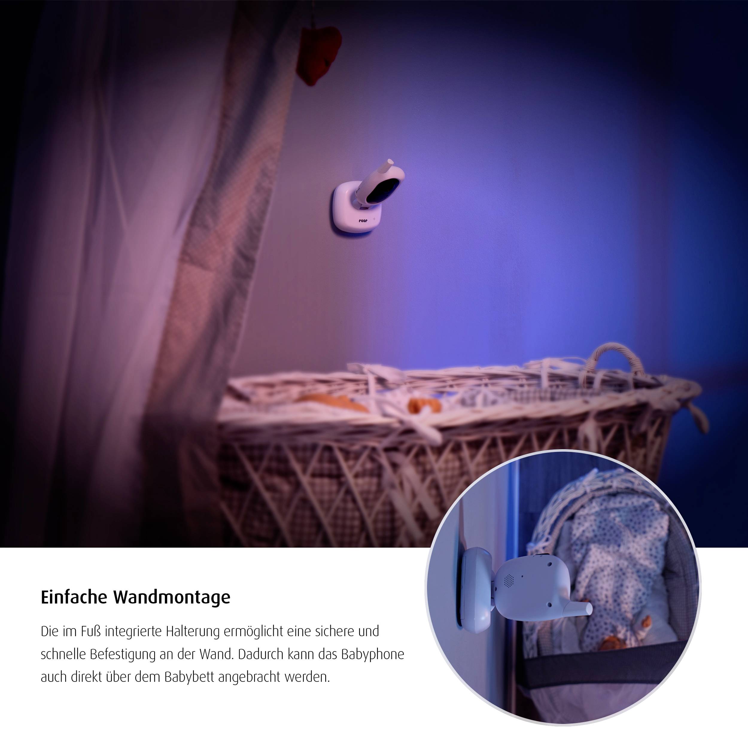 REER 80430 Babyphone mit Kamera Funk 2.4GHz