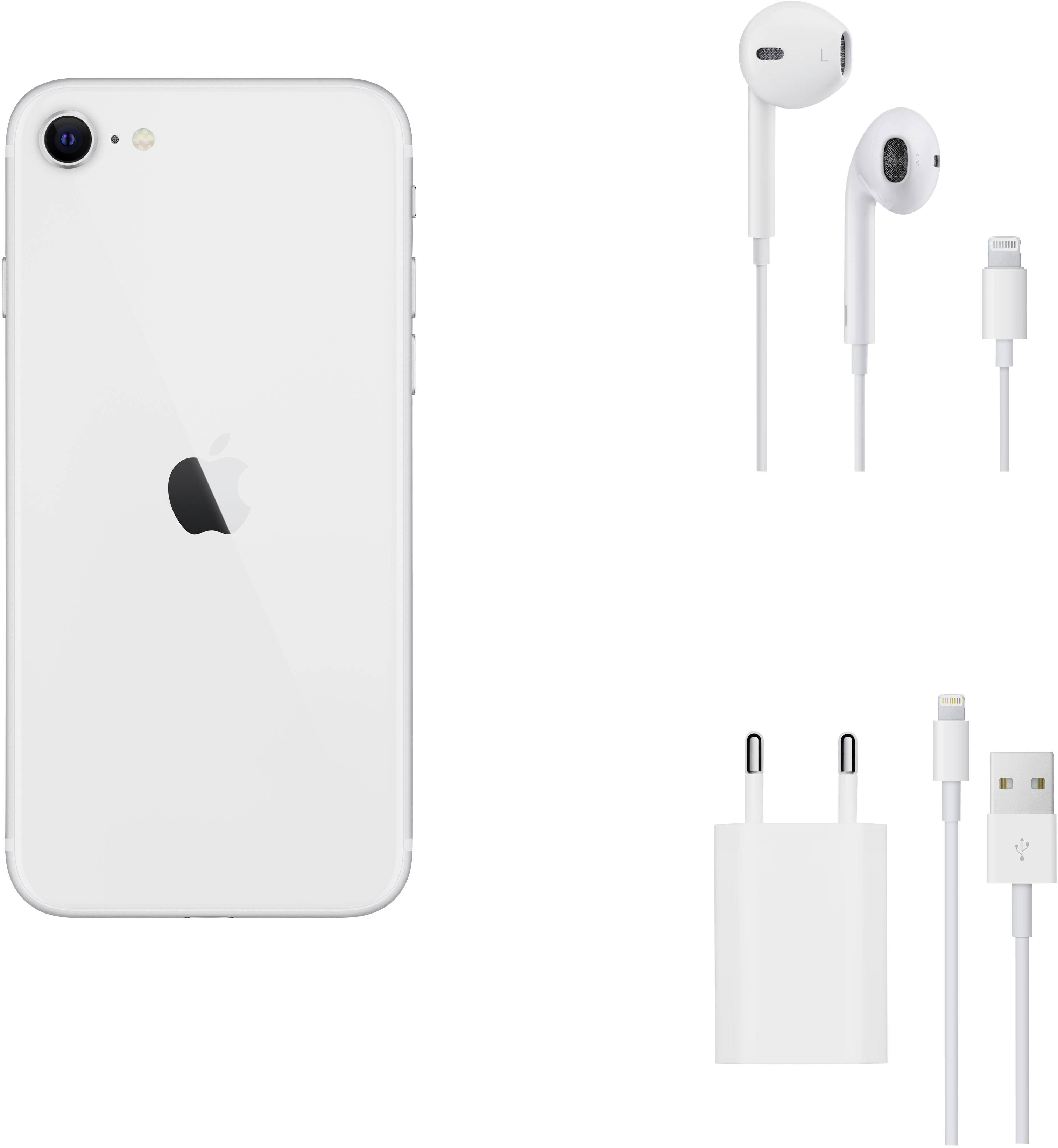 Apple iPhone SE (2. Generation) 128GB 4.7 Zoll (11.9 cm) Dual-SIM iOS 13 12 Megapixel Weiß