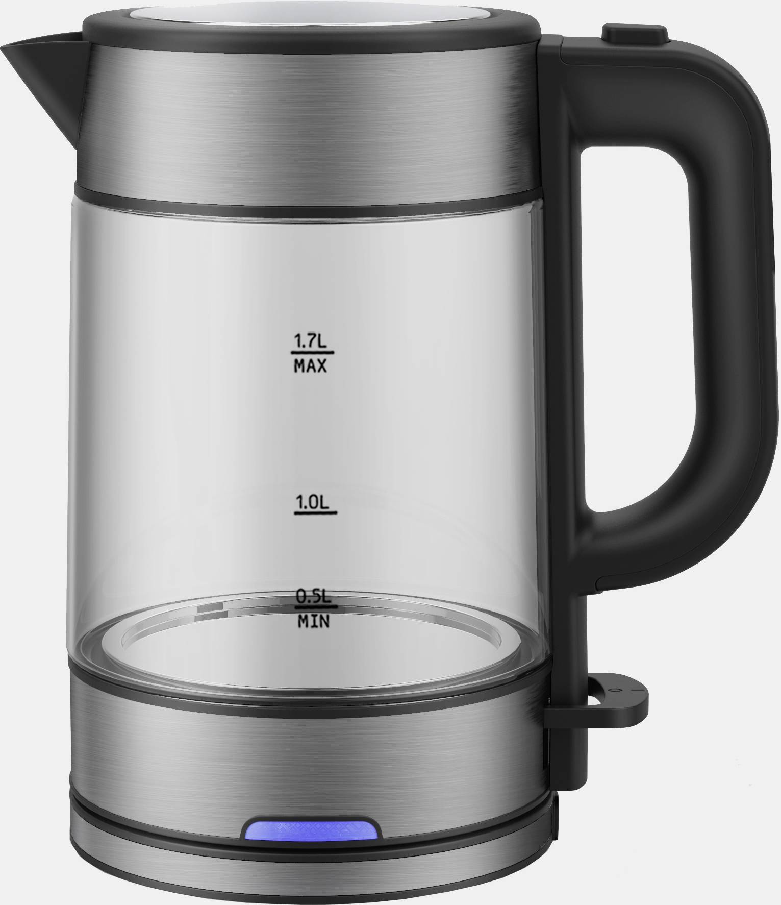 Silva Homeline KL-G 2006 Wasserkocher schnurlos Schwarz, Edelstahl (gebürstet)