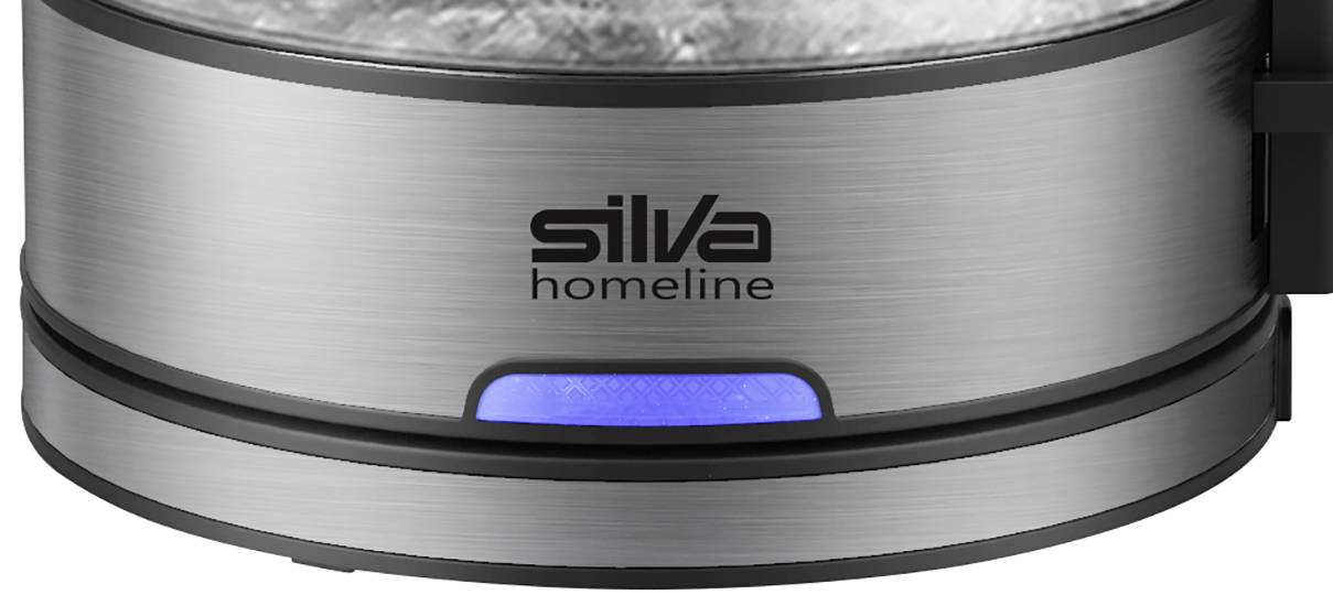 Silva Homeline KL-G 2006 Wasserkocher schnurlos Schwarz, Edelstahl (gebürstet)