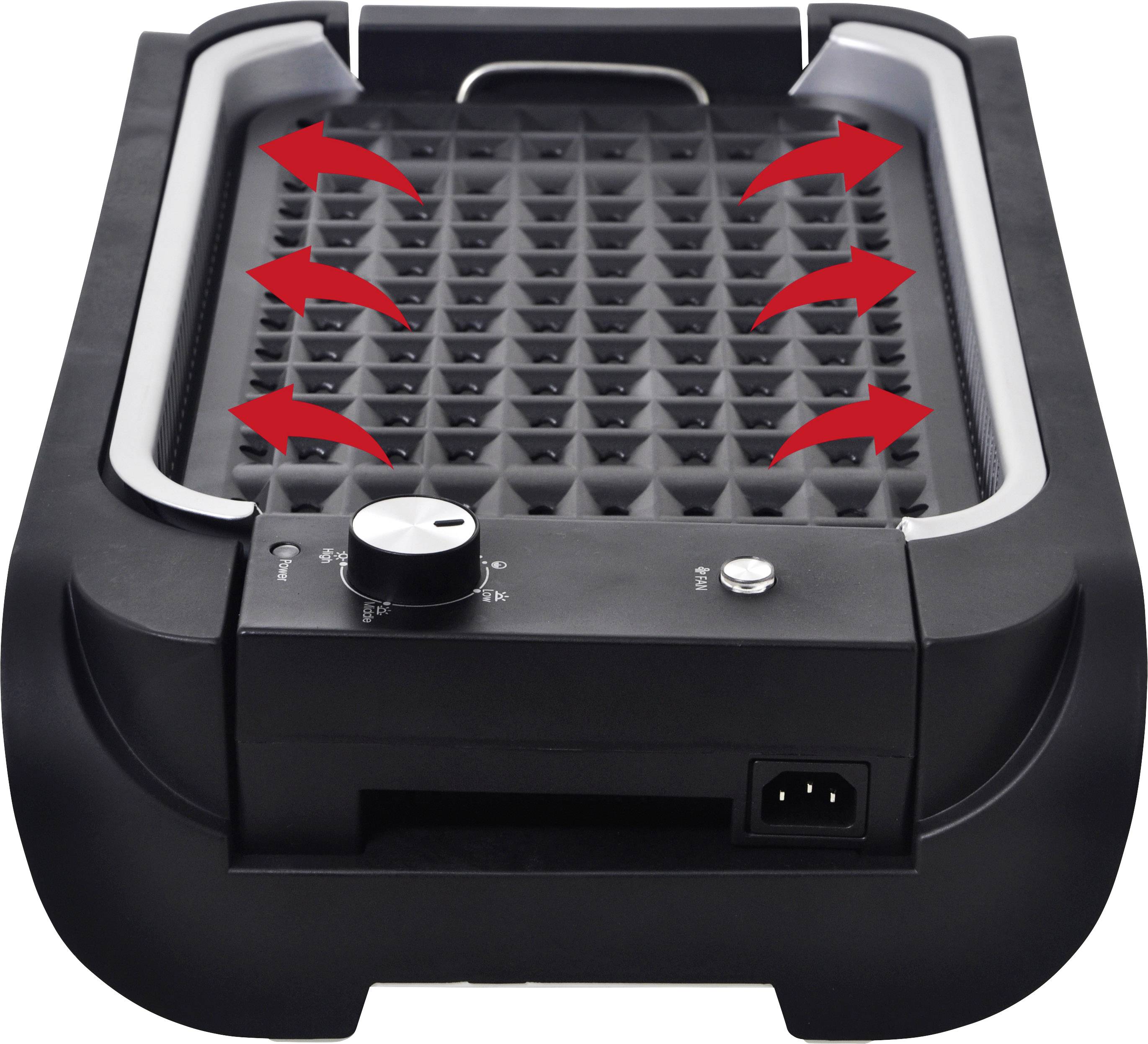 BiKitchen Grill 700.2 Elektro Tischgrill kabelgebunden, mit manueller Temperatureinstellung Schwarz, Weiß