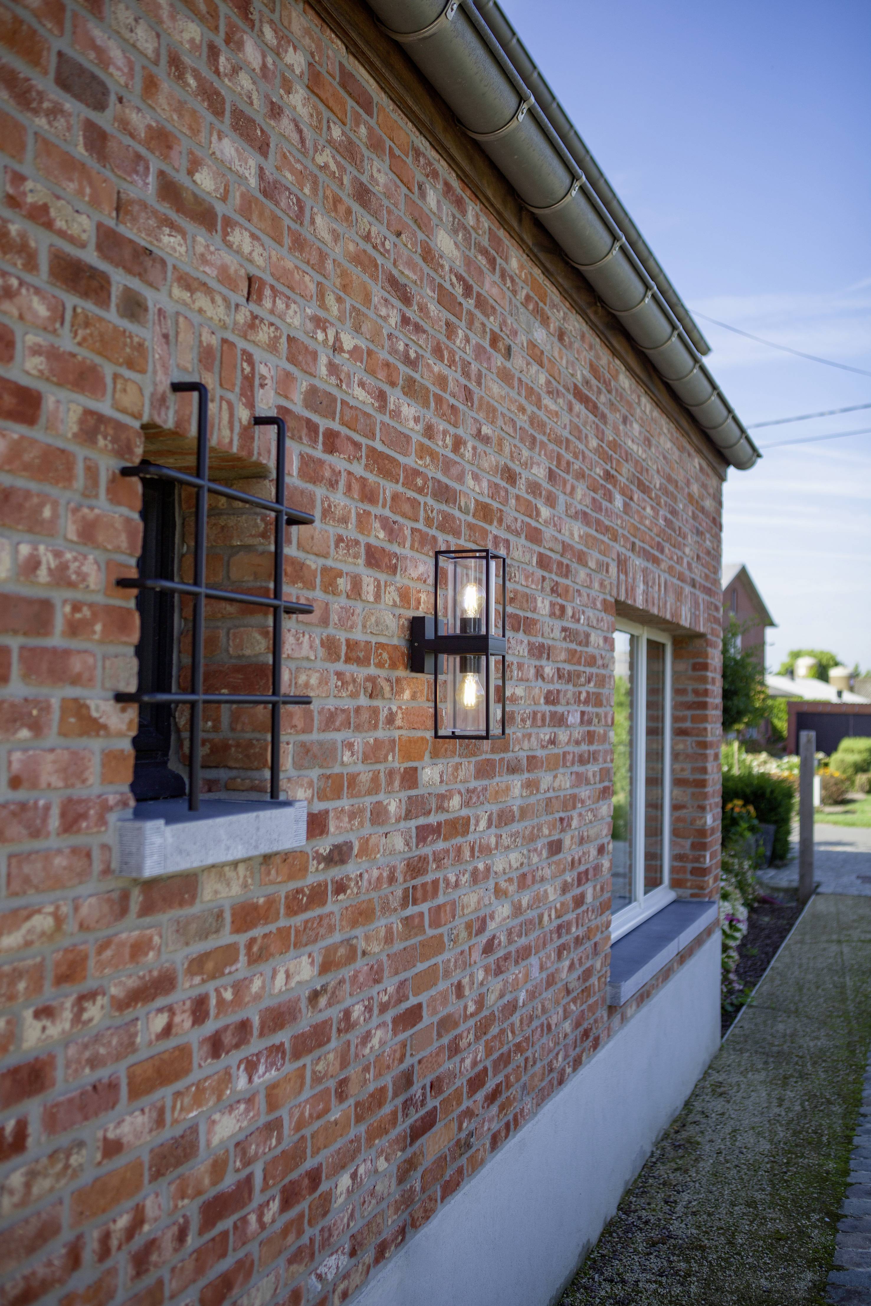 Lutec Flair 5288804012 Außenwandleuchte LED E27 80W Schwarz (matt)