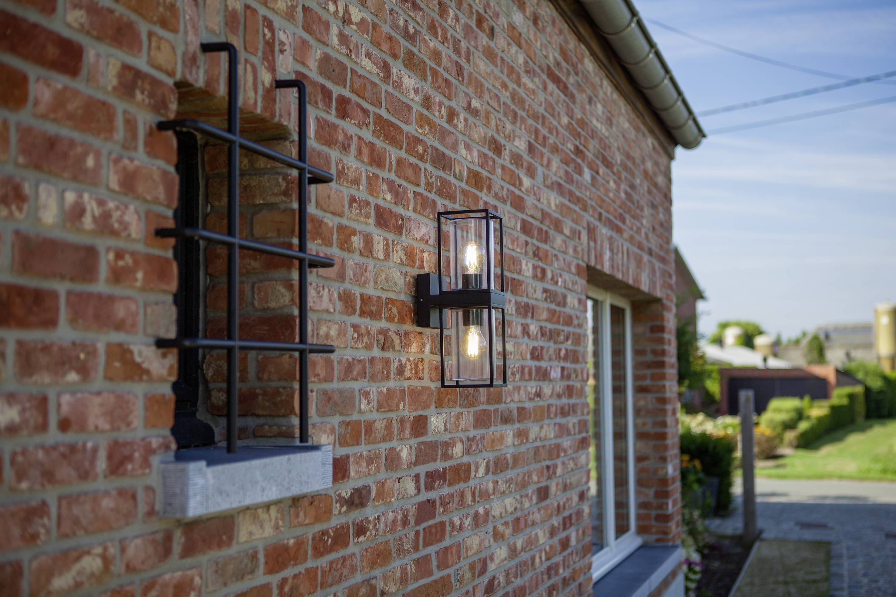 Lutec Flair 5288804012 Außenwandleuchte LED E27 80W Schwarz (matt)