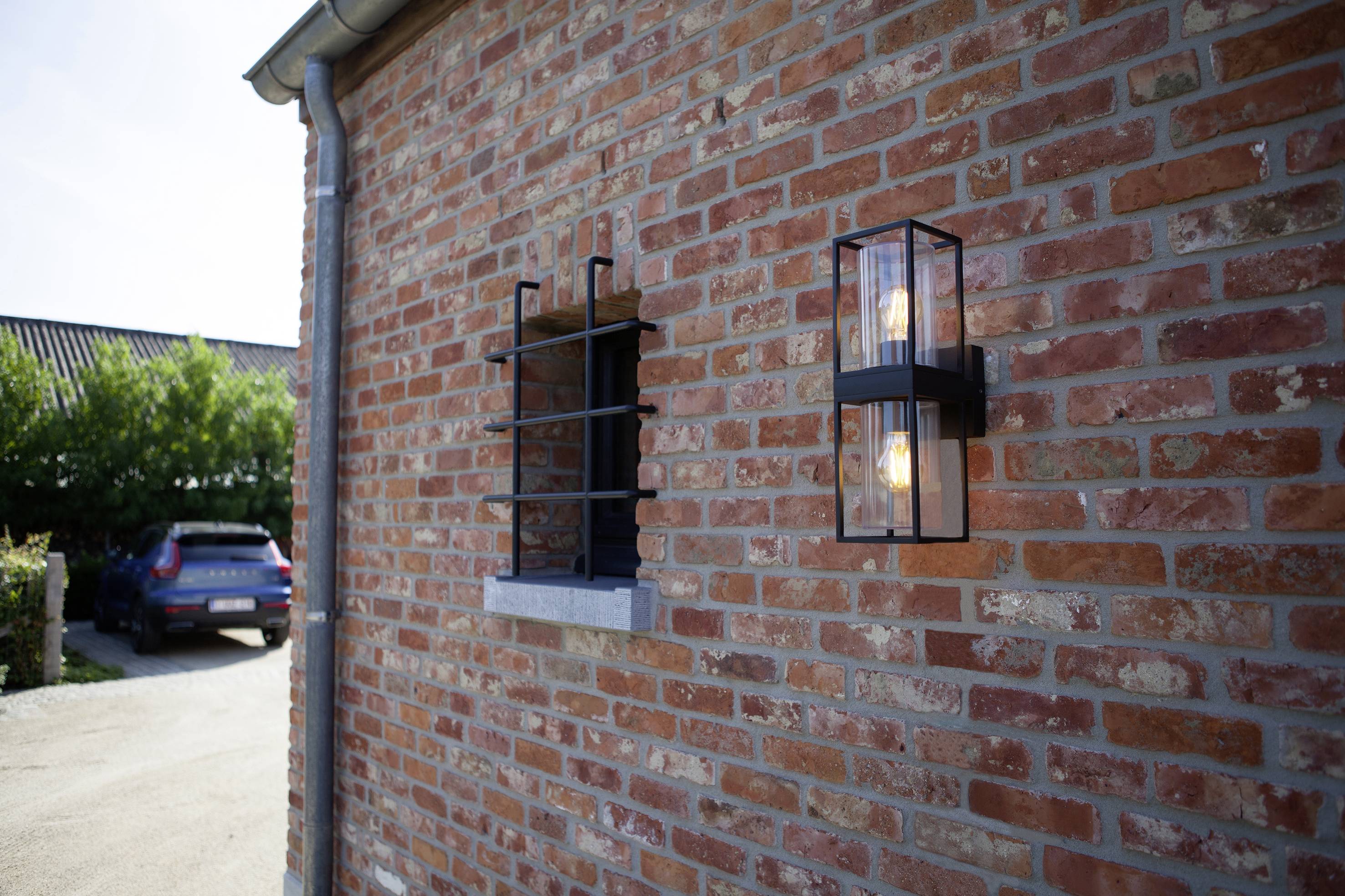 Lutec Flair 5288804012 Außenwandleuchte LED E27 80W Schwarz (matt)