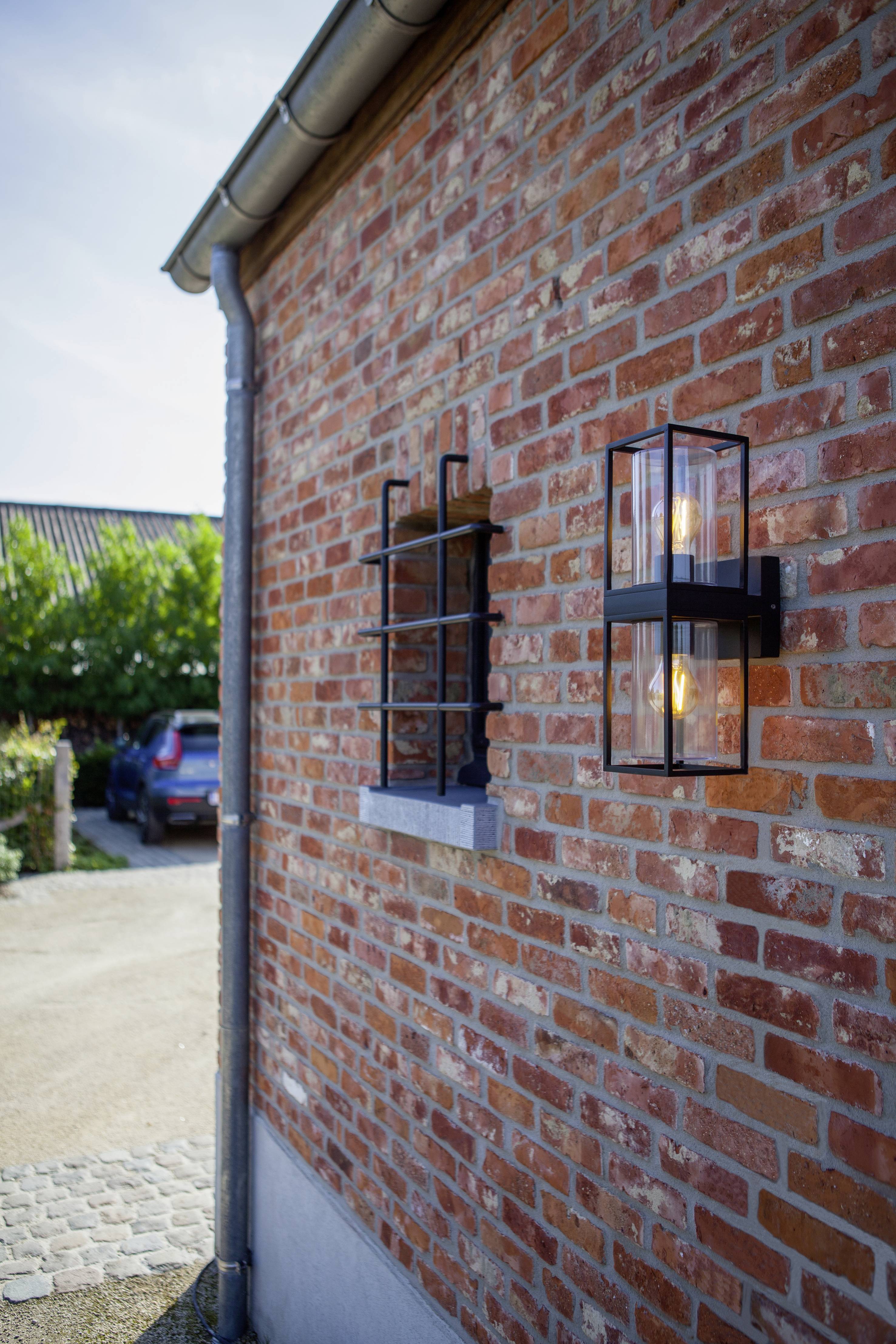 Lutec Flair 5288804012 Außenwandleuchte LED E27 80W Schwarz (matt)