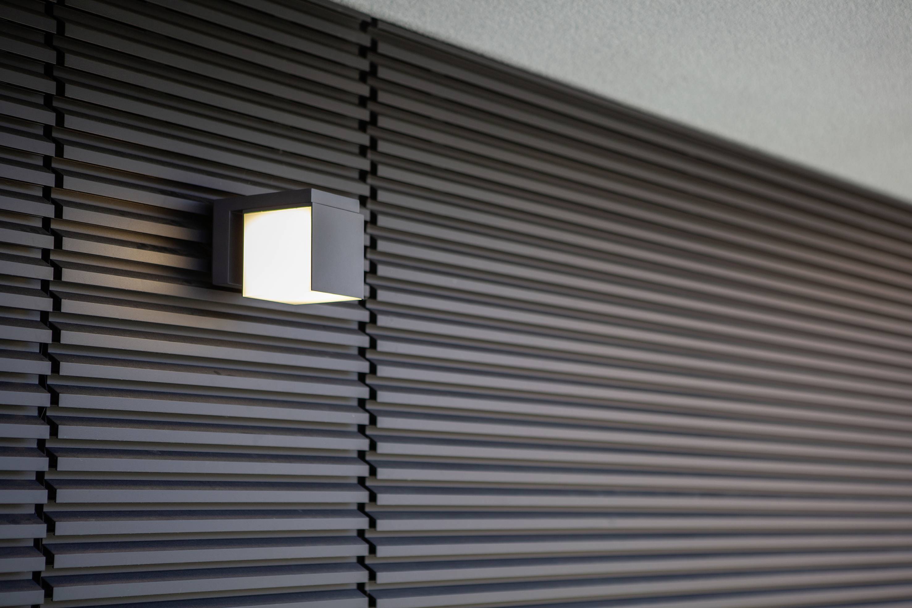 Lutec Cuba 5193803118 LED-Außenwandleuchte 12W Anthrazit