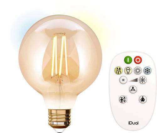 LED EEK A+ (A++ - E) E27 Globeform 9W = 60W Warmweiß bis Neutralweiß (Ø x L) 95mm x 140mm d