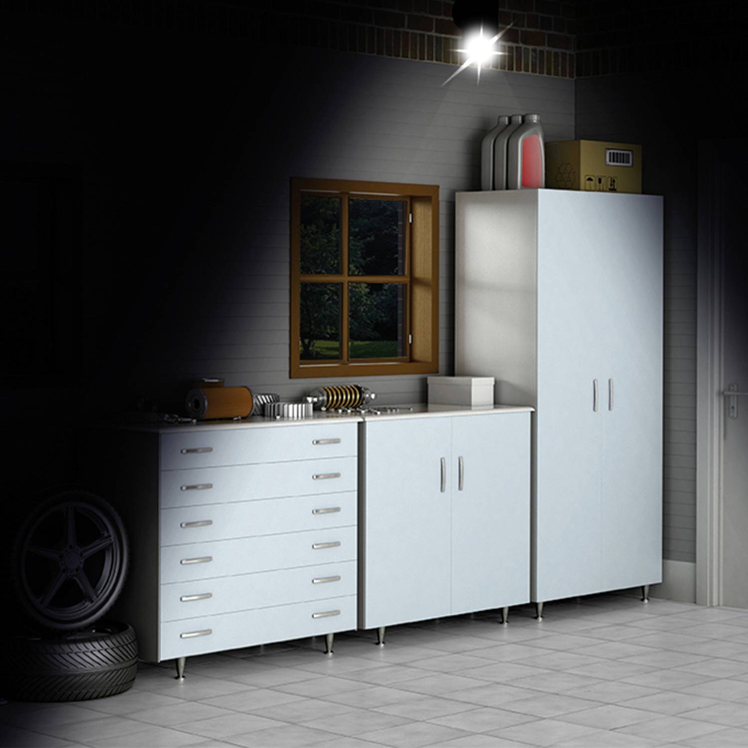 MediaShop Panta Safe Light M19175 Außenwandleuchte mit Bewegungsmelder 5W