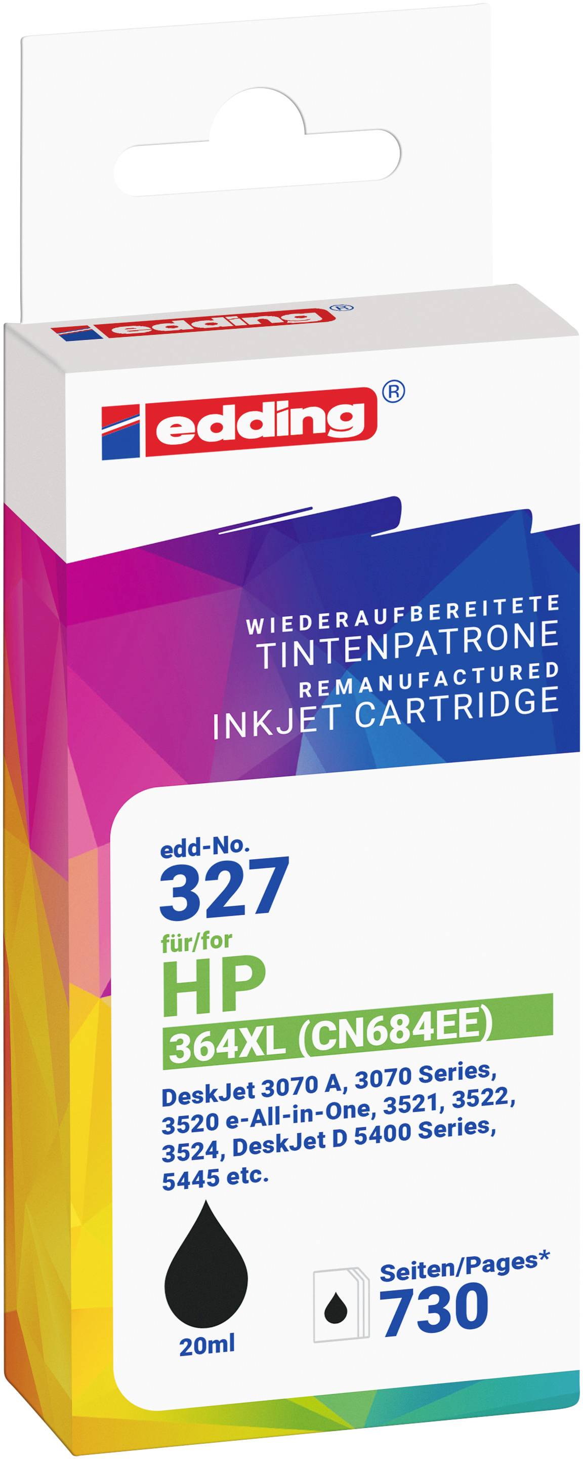 Edding Druckerpatrone ersetzt HP 364XL (CN684EE) Kompatibel Schwarz EDD-327 18-327