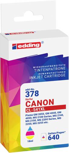 Edding Druckerpatrone ersetzt Canon CL-541XL Kompatibel Cyan, Magenta, Gelb EDD-378 18-378