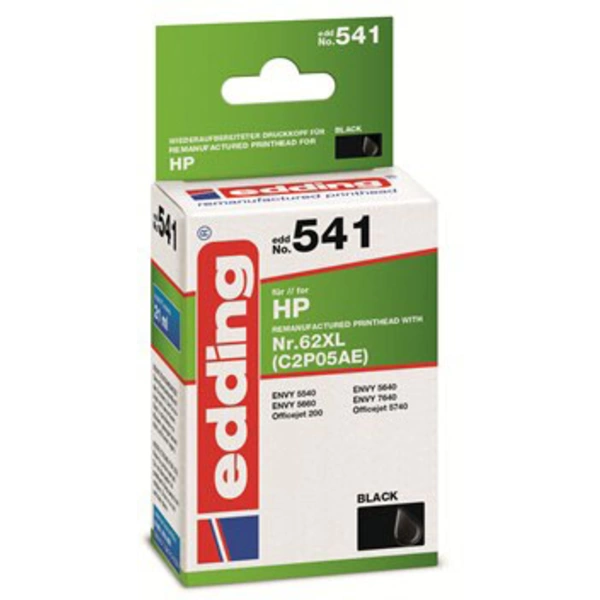 Edding Druckerpatrone ersetzt HP 62XL, C2P05AE Kompatibel Schwarz EDD-541 18-541 Edding Druckerpatrone ersetzt HP 62XL, C2P05AE Kompatibel Schwarz EDD-541 18-541