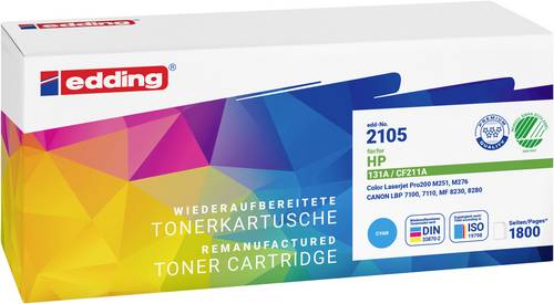 Edding Toner ersetzt HP 131A (CF211A) Kompatibel Cyan 1800 Seiten EDD-2105 18-2105