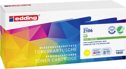 Edding Toner ersetzt HP 131A (CF212A) Kompatibel Gelb 1800 Seiten EDD-2106 18-2106