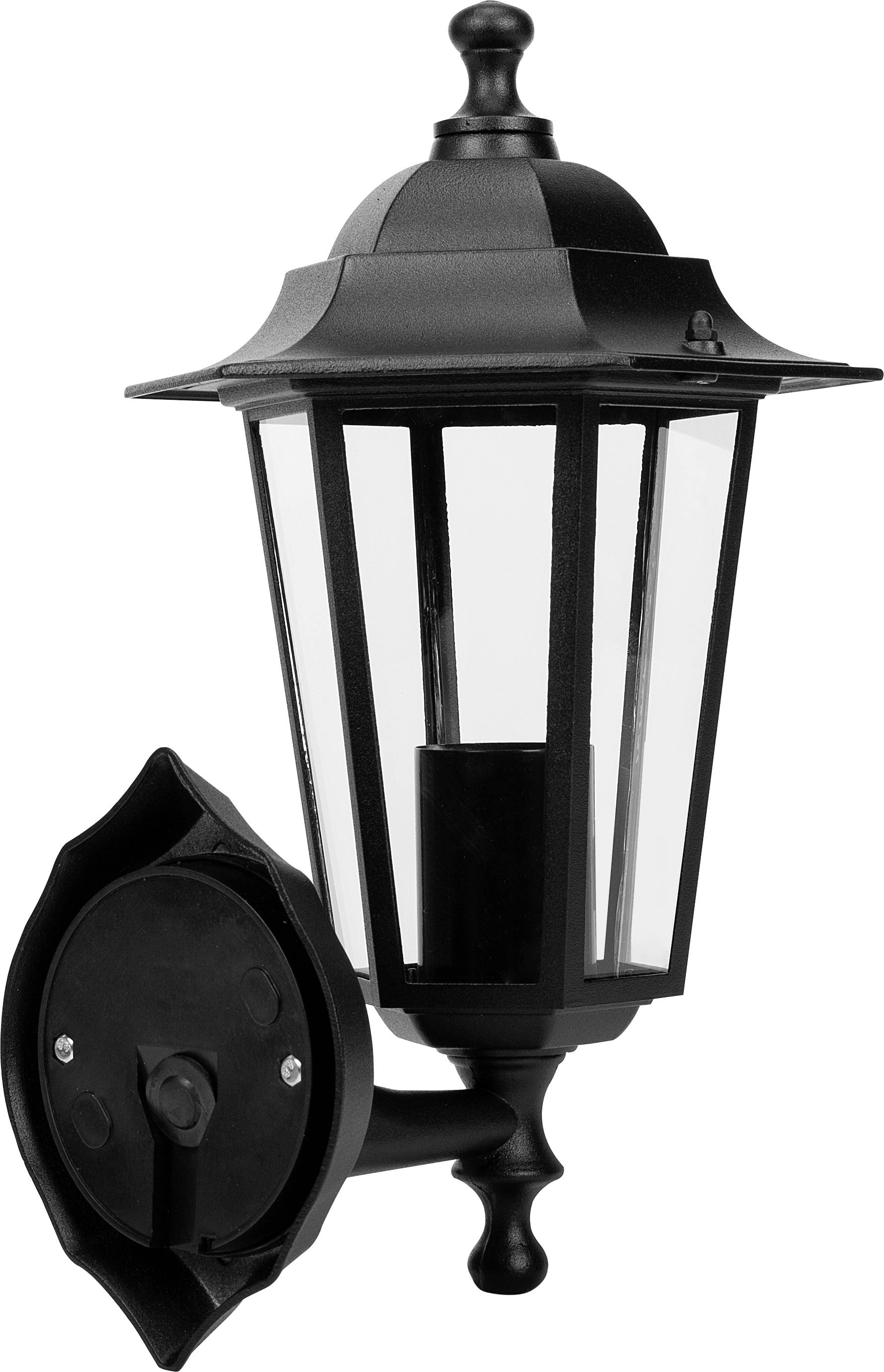 Smartwares Wandleuchte Classico Aluminium 10.009.10 Außenwandleuchte E27 Schwarz