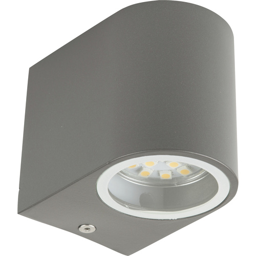 Smartwares SMD-LED Wandleuchte Bastia/grau 10.010.52 LED-Wandleuchte GU10 LED Grau (matt)