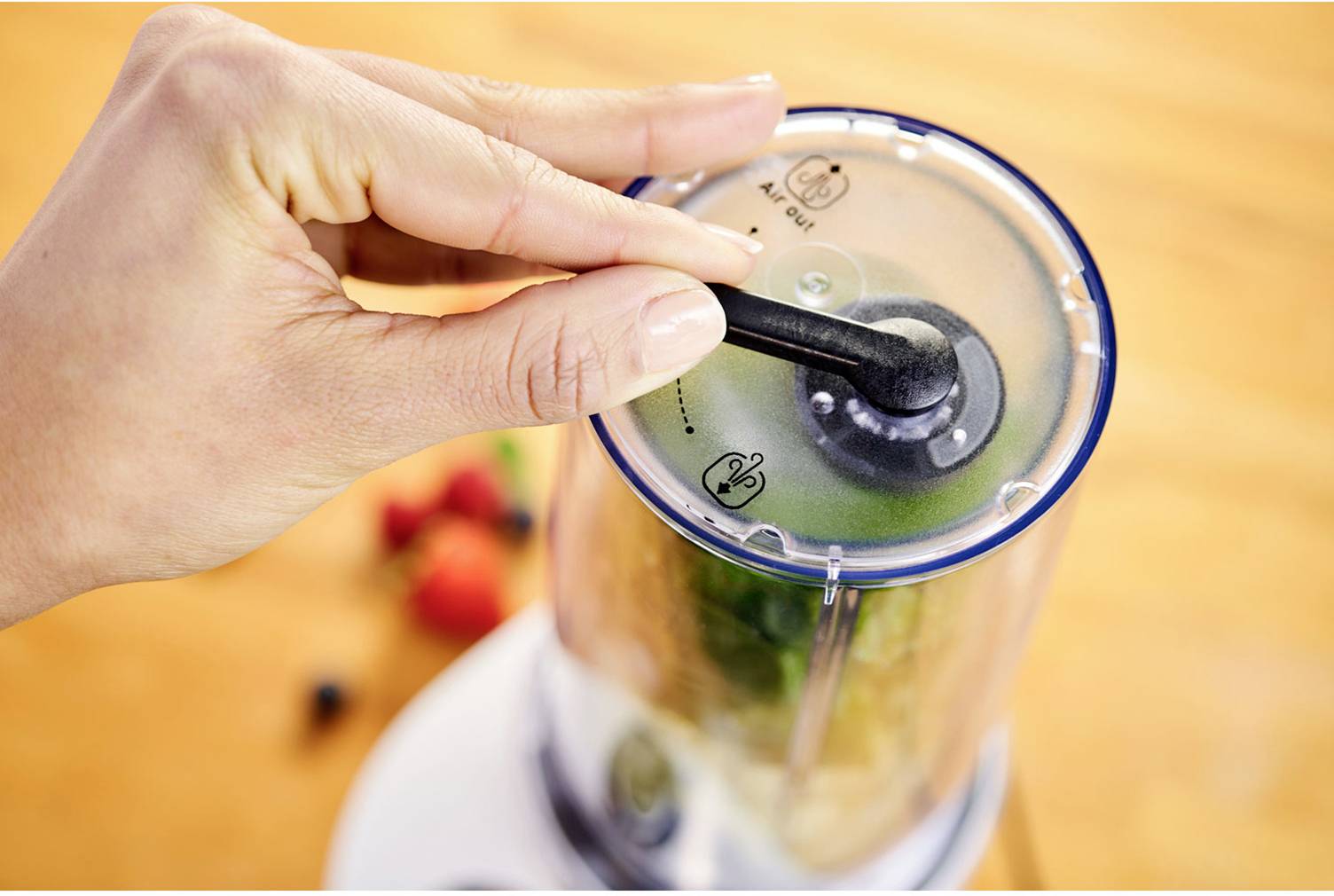 Krups Freshboost Vakuum Standmixer 800W Edelstahl (gebürstet), Weiß