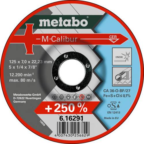 Metabo M-Calibur 616291000 Trennscheibe gekröpft 125 mm 25 St.