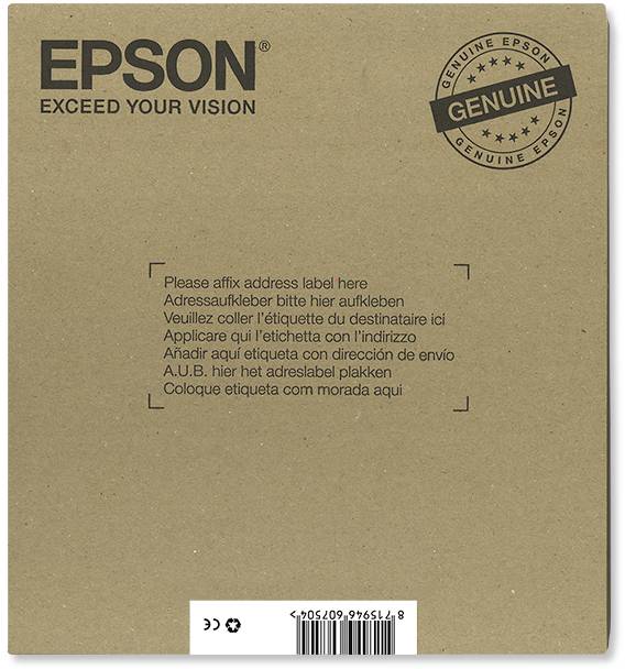 Epson Druckerpatrone T1626, 16 Easy Mail Packaging Original Kombi-Pack Schwarz, Cyan, Magenta, Gelb C13T16264511