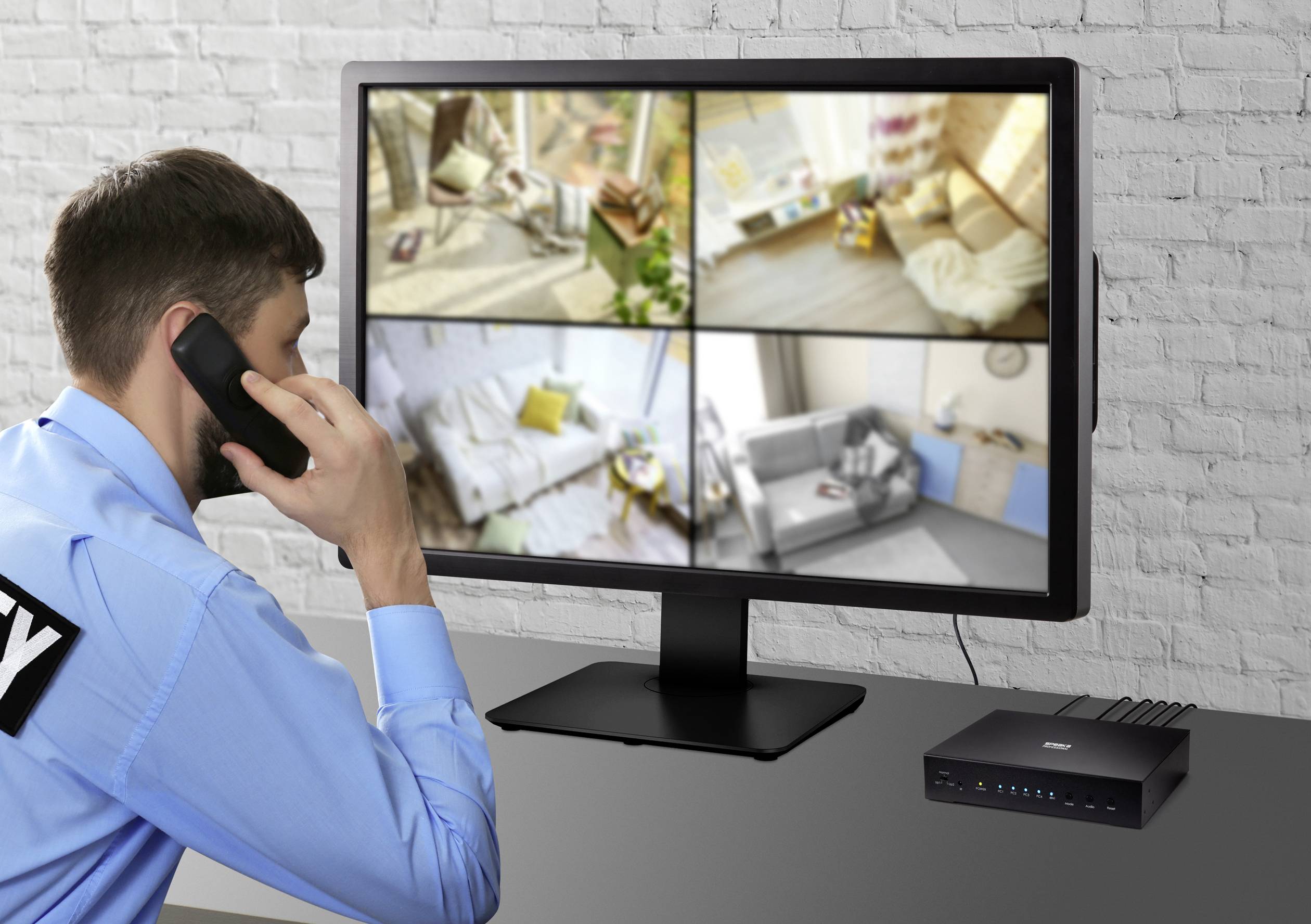 SpeaKa Professional SP-KVM-340 4 Port KVM-Umschalter