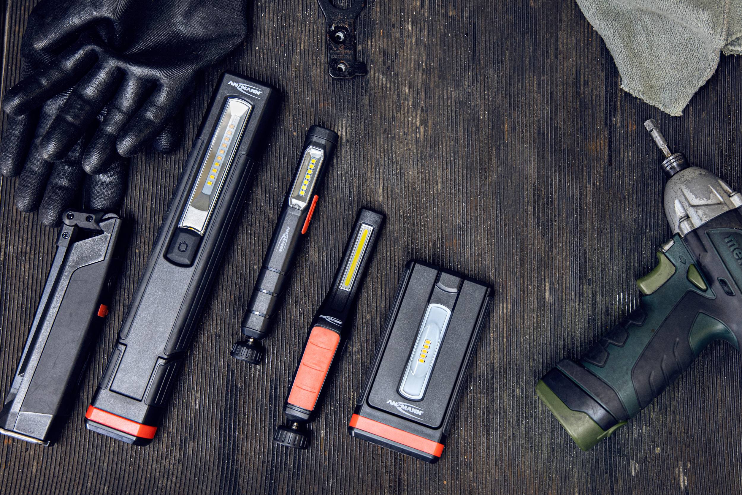 Ansmann 1600-0128-3 WL200R LED Arbeitsleuchte akkubetrieben 3.25W 215lm