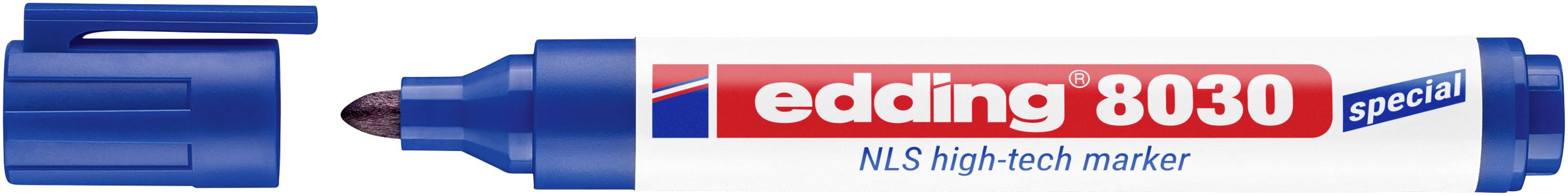 Edding 8030 4-8030003 NLS High-Tech Marker Blau 1.5 mm, 3mm