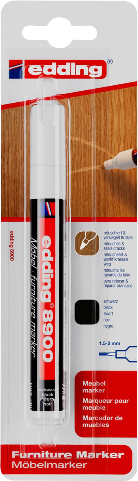 Edding 8900 4-8900-1-4001 Möbelmarker Schwarz 1.5 mm, 2 mm