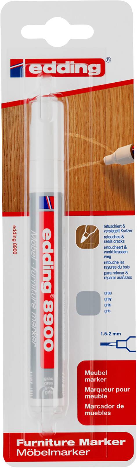 Edding 8900 4-8900-1-4012 Möbelmarker Grau 1.5 mm, 2 mm